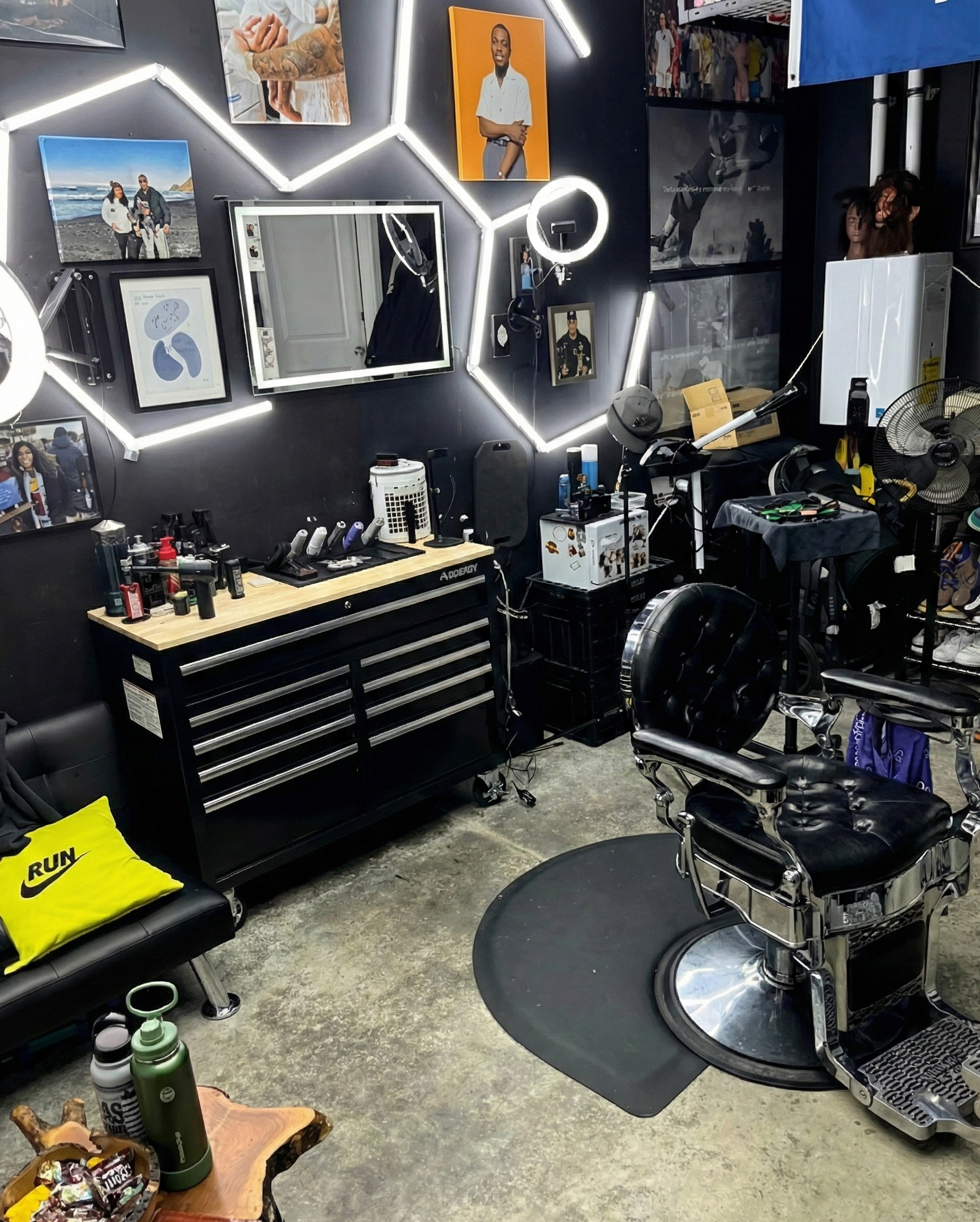 Inside Anchor Barber Lounge